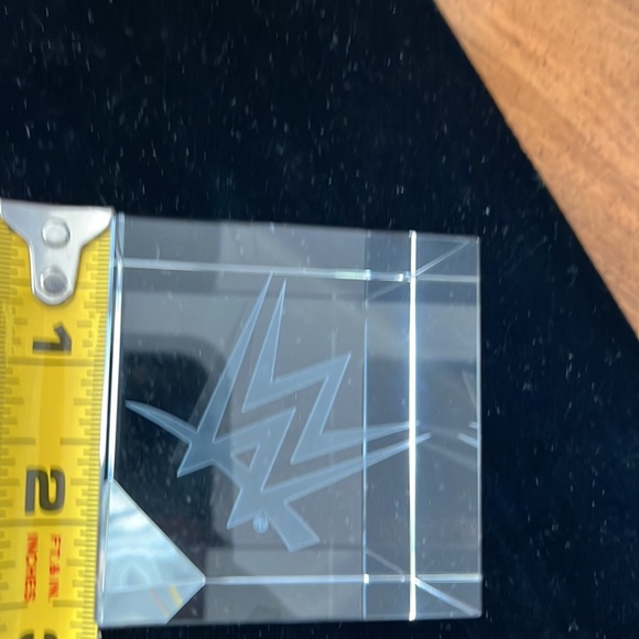 New WWE clear paperweight with gift box. - Picture 2 of 8